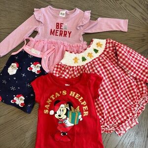 2t girls Christmas clothes bundle